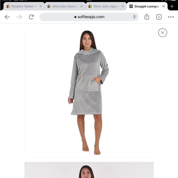 SOFTIES PLUSH LOUNGER IN GRAY‎ - Picture 7 of 7